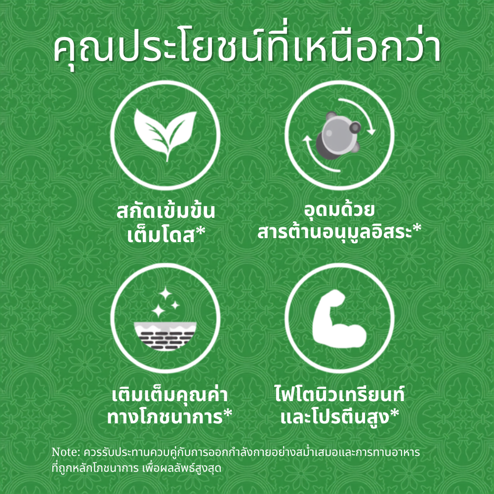 มะรุมสกัดจากใบสด 1,100 มก.- 120 แคปซูล