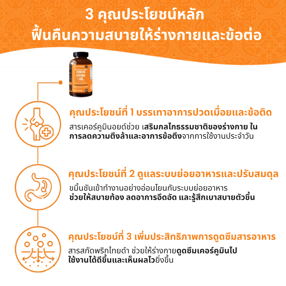 ขมิ้นชันสกัด 1,600 มก. - 120แคปซูล